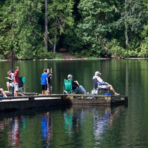 Fishing at Battle Ground Lake