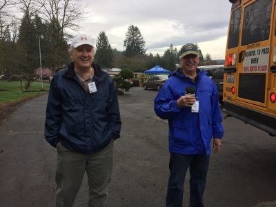 Patrick and Stan, volunteers