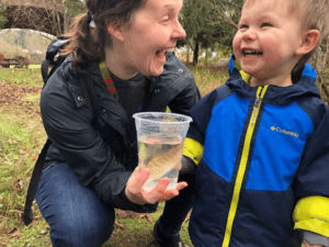 Teachers Release Salmon