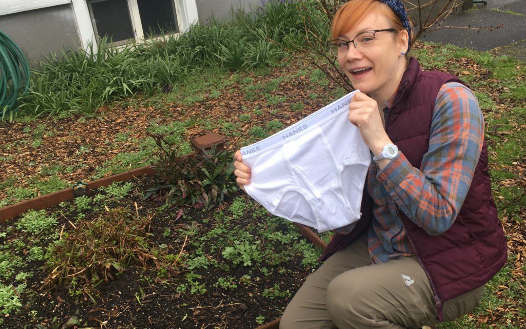 Shelly with undies before being soiled